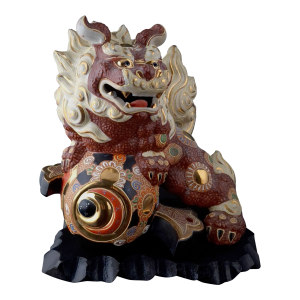 Japanese Porcelain Kutani Karashishi
