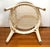 Mid 20th Century White Wicker Round Two Tier Side Table For Sale - Image 4 of 13