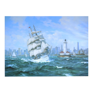 Farewell Chicago "The Christian Radich Heads for Home" Print by Charles Vickery