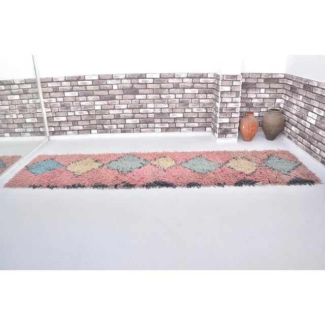 Textile Anatolian Turkish Wool Pompom Rug For Sale - Image 7 of 10