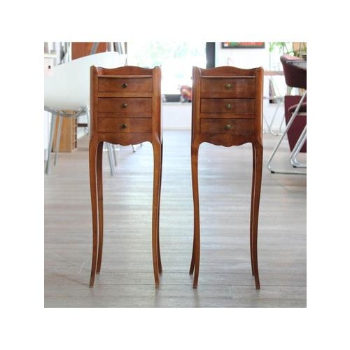 Petit Bedside Tables, France, 1920, Set of 2 For Sale - Image 3 of 17