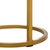 Early 21st Century Hannahmarie Round Stone Drink Table in Gold with White Marble Top For Sale - Image 5 of 8