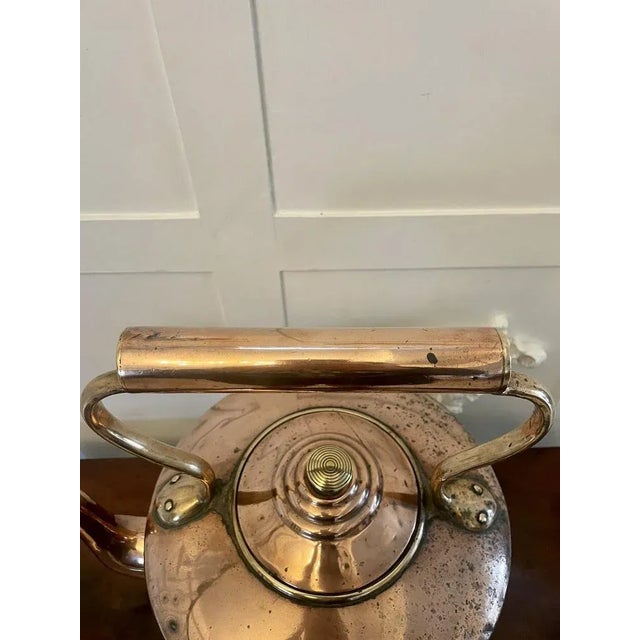 Metal Large Antique George III Copper Kettle, 1800 For Sale - Image 7 of 11