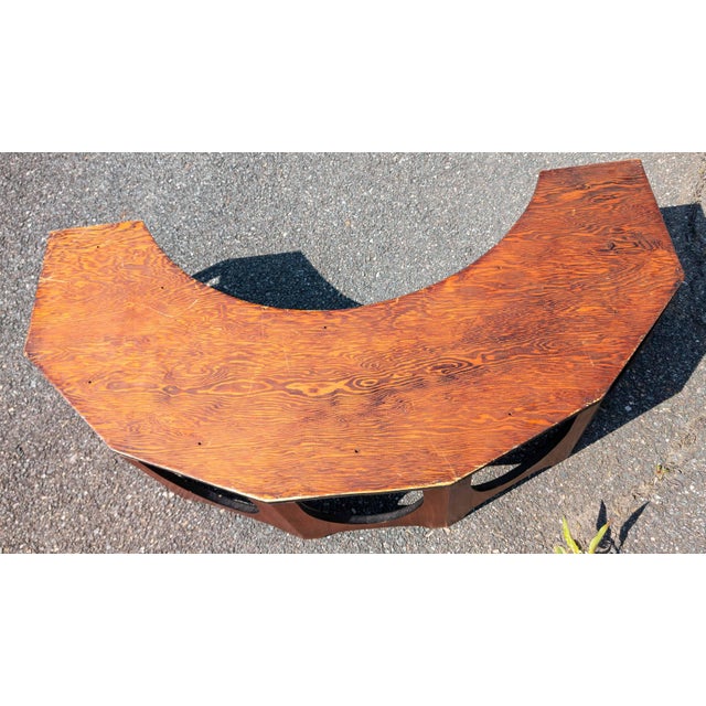 Mid-Century Modern Walnut Veneer and Terrazzo Marble Coffee Table For Sale - Image 16 of 18