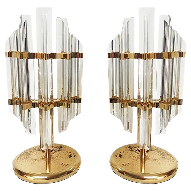 Table Lamps by Paolo Venini, 1970s, Set of 2 For Sale