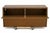 Brown Henredon Campaign-Style Queen Headboard With Built-in Storage – Oak & Brass– Mid-Century Modern For Sale - Image 8 of 12