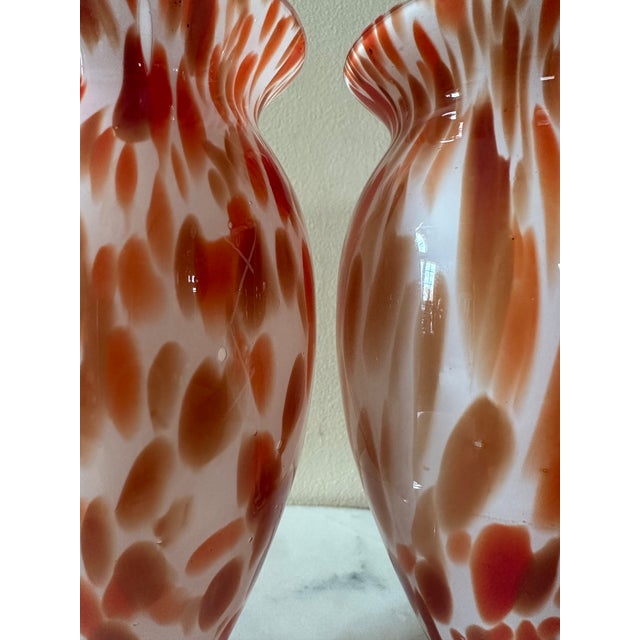 Vintage Mid-Century Modern Handblown Art Glass Small Vases For Sale - Image 4 of 8