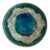Vintage McCarty Pottery Dark Jade Waterbottom Plate W/ Edge, Mississippi Delta Studio Pottery For Sale