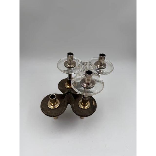 Rare and unusual set of two large decorative fabric nails (upholstery studs/tacks) presented as display or collector...