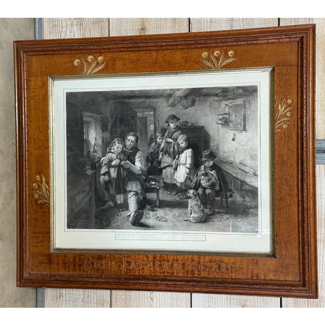 Thomas Faed, “Baith Faither and Mither” Aesthetic Movement Frame, Circa 1875 For Sale - Image 12 of 14