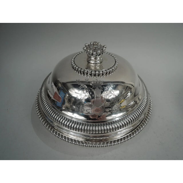 Traditional Early 19th Century Paul Storr Vegetable Dishes Neoclassical Georgian Bowls English Sterling Silver - 2 pcs For Sale - Image 3 of 11