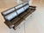 American 20003 3-Seat Sofa by Ray and Charles Eames in Teak W/ Black Leather For Sale - Image 3 of 13