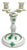 Handpainted Apponyi Green 7915 Double Candleholder from Herend, Hungary, 1960s For Sale