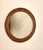 Mid-Century Modern Mid-Century Modern French Round Rattan Mirror, 1950s For Sale - Image 3 of 3