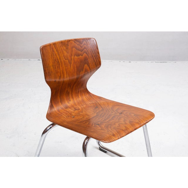 Brown Set of Children's Chairs by Adam Stegner for Flötotto, 1970s For Sale - Image 8 of 9