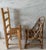 Miniature Rustic Handmade Wooden Chairs For Sale - Image 4 of 7