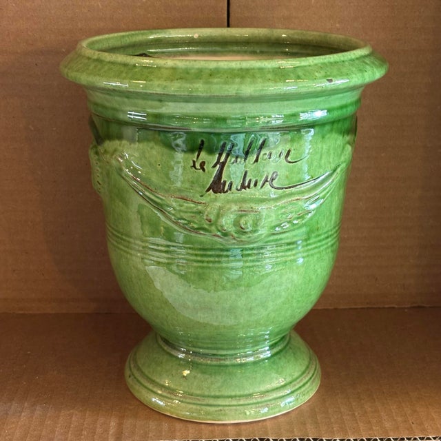 Pair of Authentic French Anduze Pots. 7” X 9” For Sale - Image 9 of 10