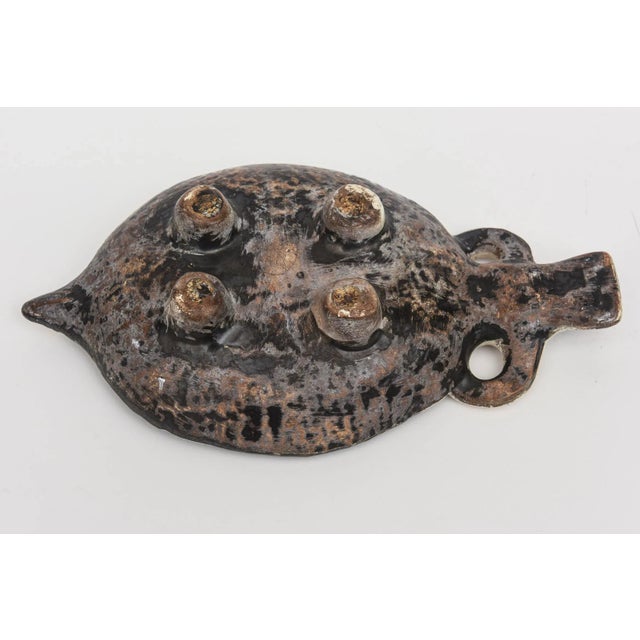 Italian Vintage Gambone Style Crackled Glaze Ceramic Bowl For Sale - Image 11 of 11