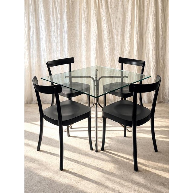 Contemporary 1-250 Dining Chairs in Wood by Werner Max Moser, Set of 4 For Sale - Image 3 of 10