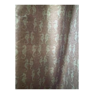 Unique Gray Blue Nautical Seahorse Shower Curtain For Sale