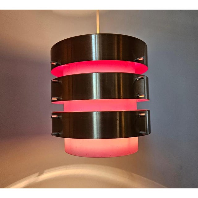 Mid-Century Modern Pendant Light in style of Jo Hammerborg, Denmark, 1970s For Sale - Image 14 of 16
