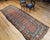 Persian 19th Century Persian Kurdish Wide Runner Rug, Hand-Knotted Wool, Allover Paisley Pattern, Terracotta & Blue, 4x12 For Sale - Image 3 of 15