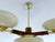 Vintage Art Deco Pendant Light in Wood and Glass, 1930s For Sale - Image 15 of 18