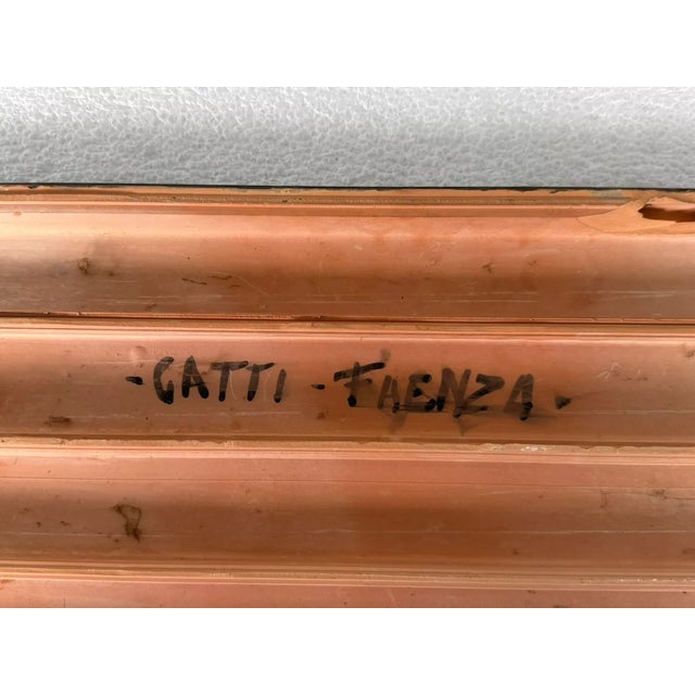 Futurist Artwork on Terracotta Tile by Riccardo Gatti, 1960s For Sale - Image 11 of 16