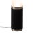 Wood 1980s Tambo Cylindro, 29" Accent Table Lamp, Black Oak, Satin Nickel, Frosted Acrylic, Dimmer Switch For Sale - Image 7 of 8