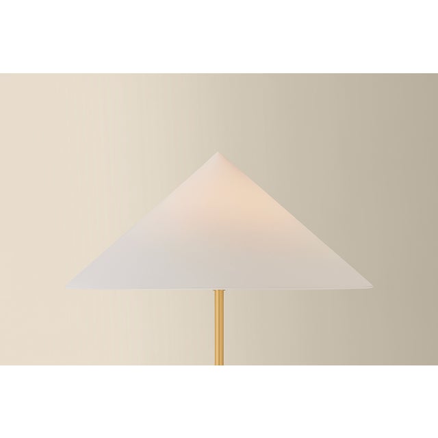 Contemporary Mitzi Katya 25.5 in. 1 Light Floor Lamp in Aged Brass Finish For Sale - Image 3 of 7