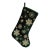 Velvet Snowflake Christmas Stocking 19.5"H For Sale