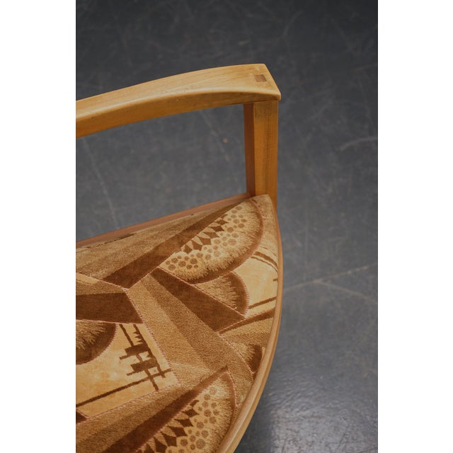 Wood Dutch Architectural Armchair, 1970s For Sale - Image 7 of 17