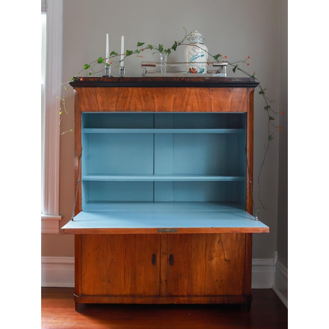 Early 19th Century 19th C Biedermeier Secretary Desk, Secrétaire À Abattant For Sale - Image 5 of 18