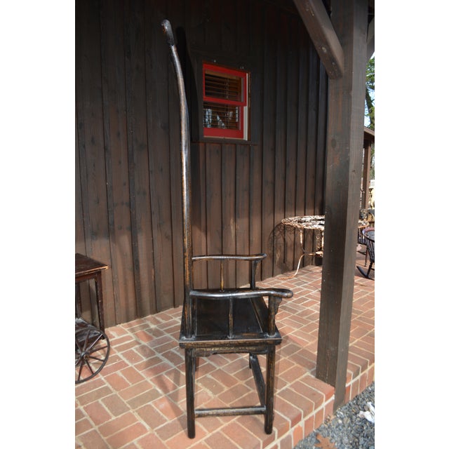 Great accent wooden occasional chair! Purchased from a very eclectic sale. Listed as Arhaus, but it is not marked. Very...