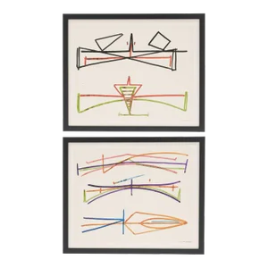 Abstract Mixed Medium-On-Paper by Philip Renteria (1973)