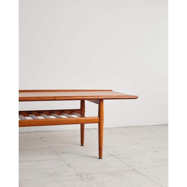 Mid-Century Danish Teak Wood Coffee Table from Grete Jalk, 1950s For Sale - Image 9 of 18