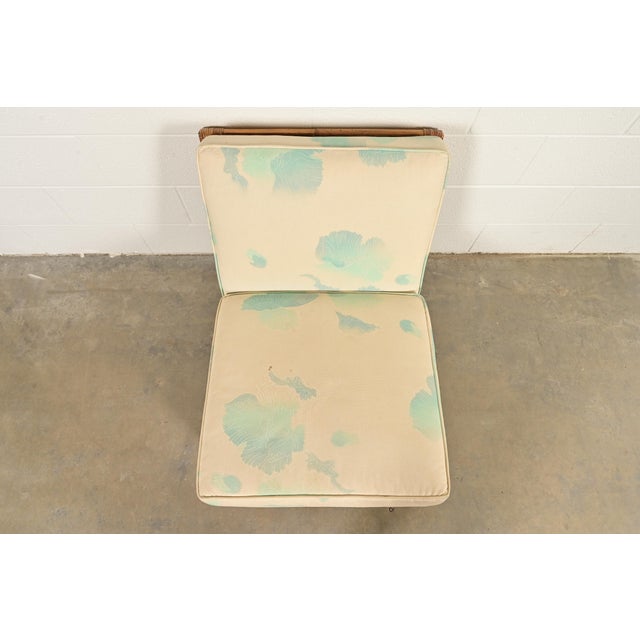 1950s John Wisner for Ficks Reed Mid-Century Hollywood Regency Bamboo Rattan Lounge Chair, 1950s For Sale - Image 5 of 15