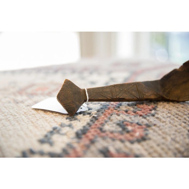 Tribal Vintage African Wooden Spoon For Sale - Image 3 of 8