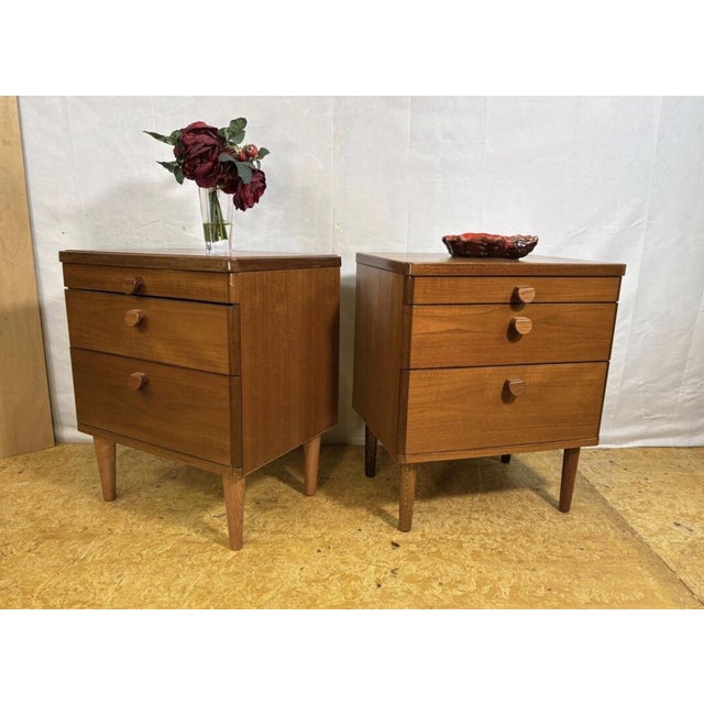 Mid-Century Modern Teak Bedside Cabinets from Stag, 1960s, Set of 2 For Sale - Image 12 of 13