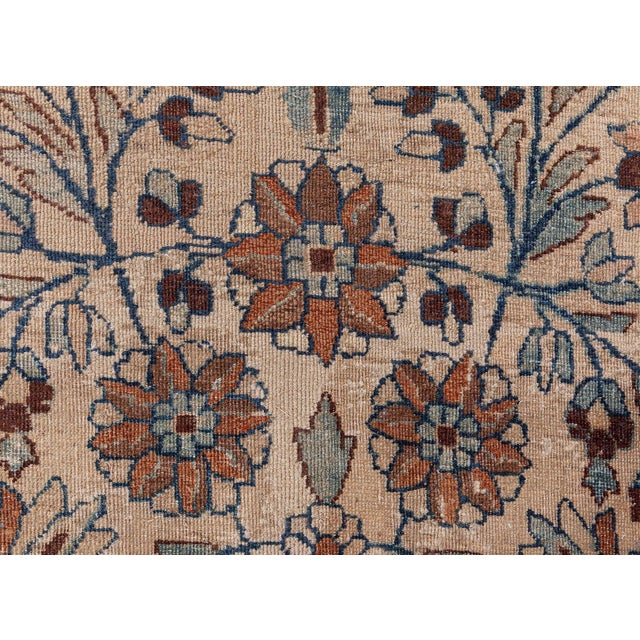 Antique Persian Meshad Wool Rug For Sale - Image 9 of 9
