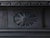 DISTINCTIVE CARVED FEDERAL MANTLEPIECE; New York, c. 1818 This large mantle shelf, with its original black painted...