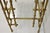 Gold Mid 20th Century Hollywood Regency Faux Bamboo Chinese Chippendale Pagoda Gold Etagere Bookcase For Sale - Image 8 of 12