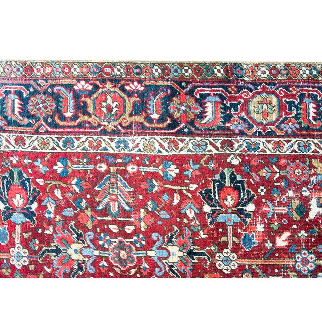 1920s Early 20th Century Persian Heriz Rug For Sale - Image 5 of 14