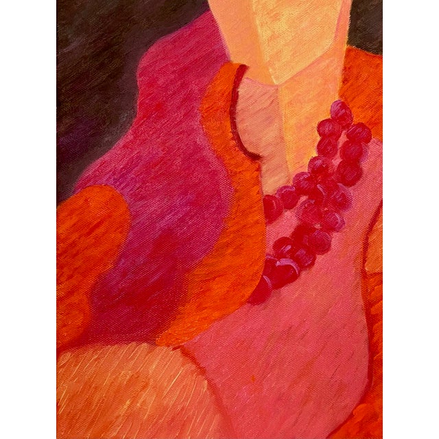 “Poppy” Oil Painting on Canvas by Nancy Vignola For Sale In Providence - Image 6 of 8