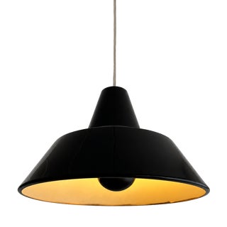 Industrial Pendant Lamp attributed to Asger Bay Christiansen for Asger BC, 1970s For Sale