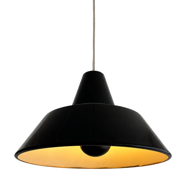 Industrial Pendant Lamp attributed to Asger Bay Christiansen for Asger BC, 1970s For Sale