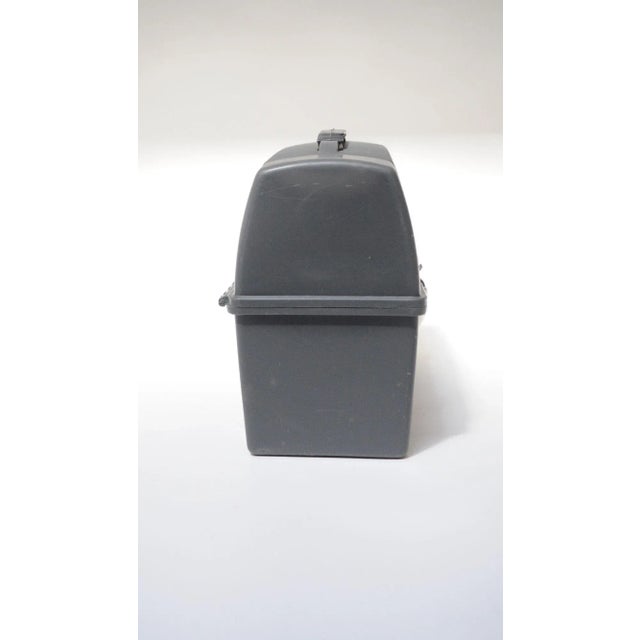 Vintage Thermos Brand Gray Plastic Work Lunch Box For Sale - Image 4 of 12