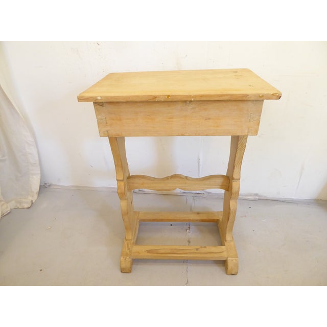 Antique Scandinavian Pine Console Table For Sale - Image 4 of 5