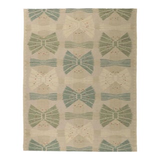 Swedish Style Kilim Rug Inspired by Barbro Nilsson, 8'10 X 11'02 For Sale