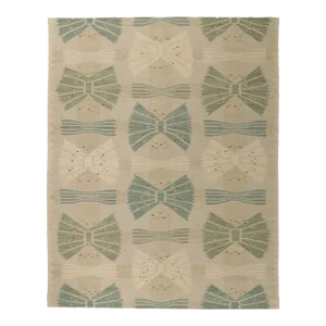 Swedish Style Kilim Rug Inspired by Barbro Nilsson, 8'10 X 11'02